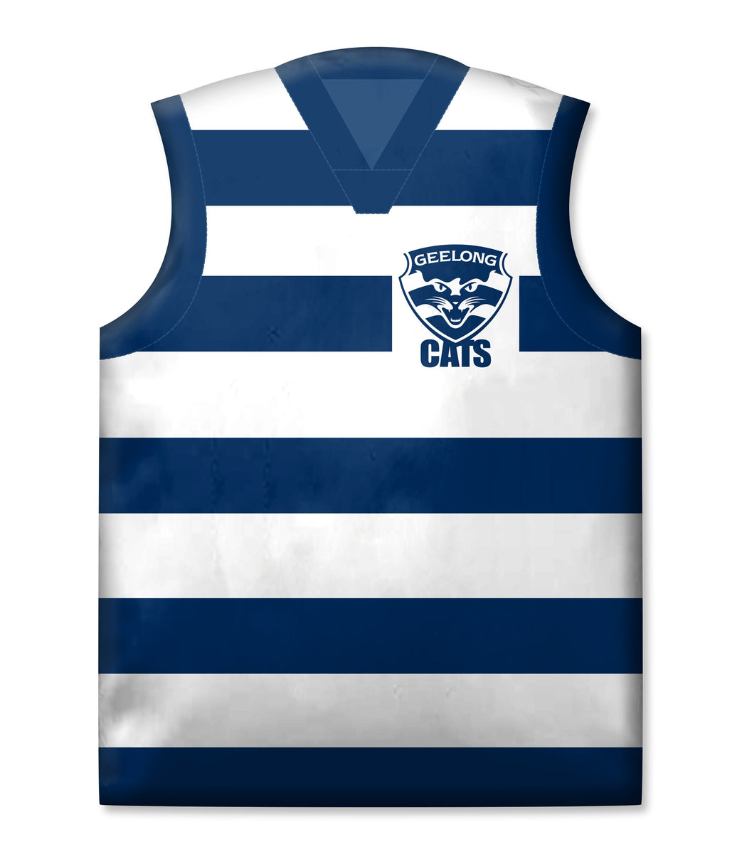 GEELONG AFL GUERNSEY SHAPED CUSHION Whats New Tasmania