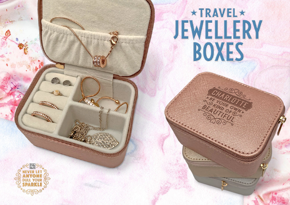 PERSONALISED TRAVEL JEWELLERY BOXES
