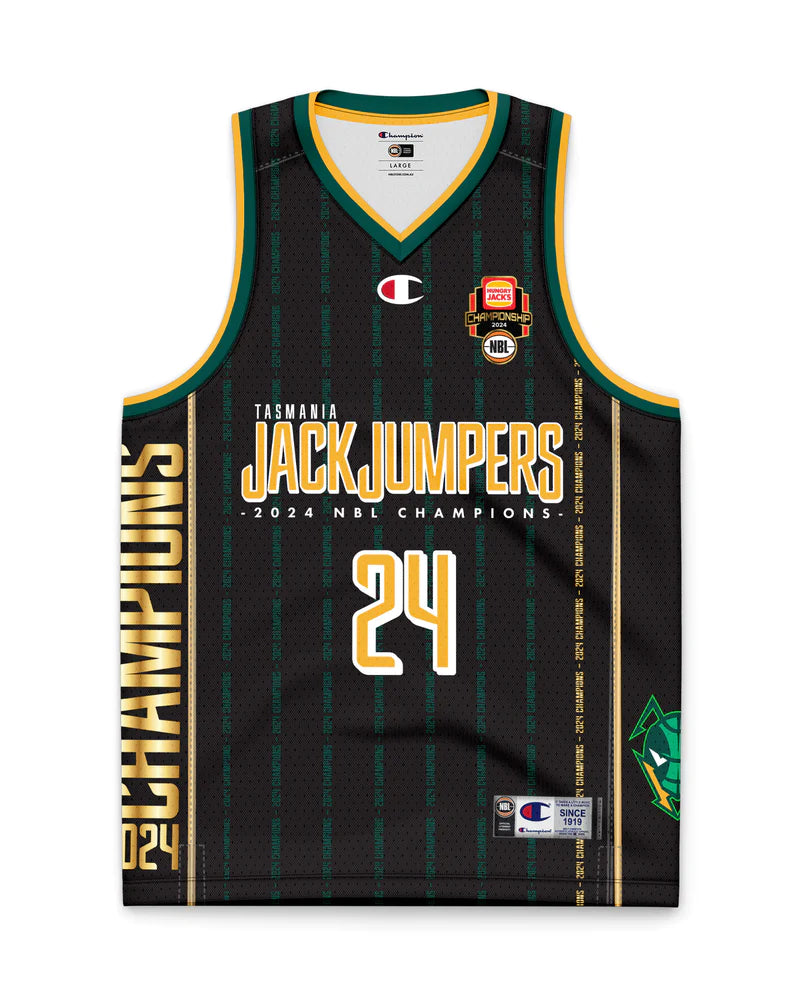 TASMANIAN JACKJUMPERS 23/24 NBL CHAMPIONS YOUTH JERSEY