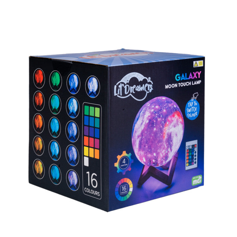 LIL DREAMERS GALAXY MOON TOUCH LAMP