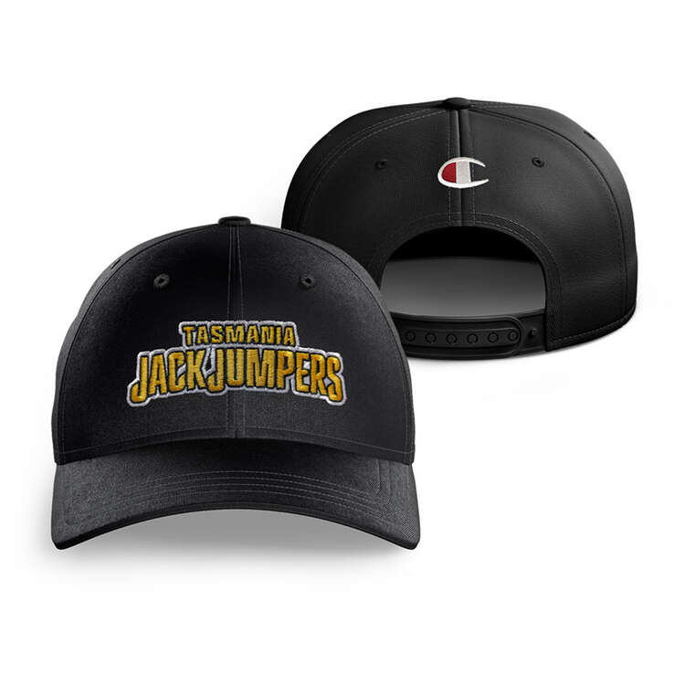 TASMANIA JACKJUMPERS 23/24 OFFICIAL CHAMPION 6 PANEL CAP -YELLOW BLACK