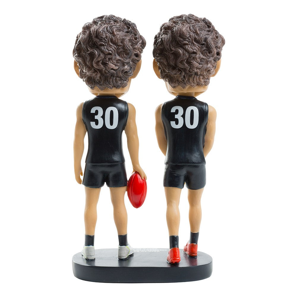 CARLTON AFL CHARLIE CURNOW DOUBLE PACK BOBBLEHEAD