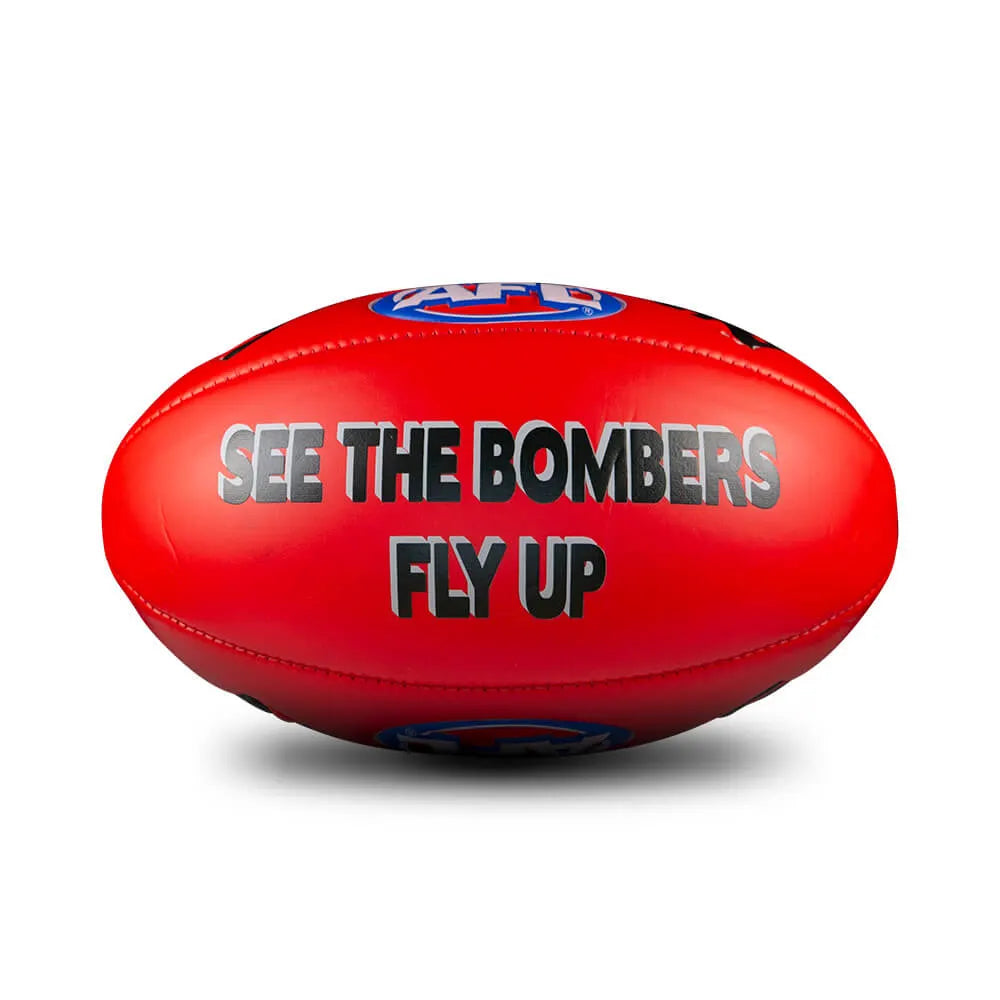 ESSENDON AFL SHERRIN FOOTBALL SOFT TOUCH RED SIZE 3