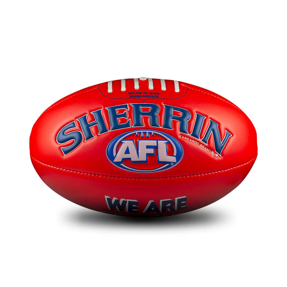 GEELONG AFL SHERRIN FOOTBALL SOFT TOUCH RED SIZE 3