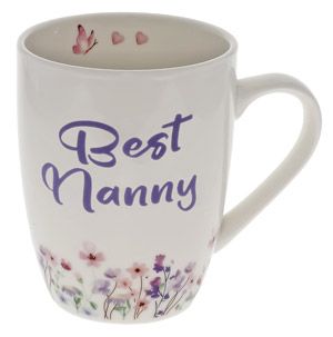 BEST NANNY SPRING FLORAL MUG