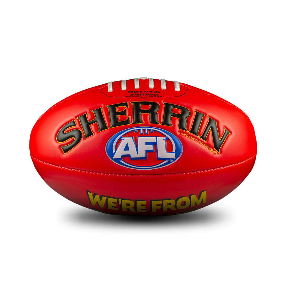 RICHMOND AFL SHERRIN FOOTBALL SOFT TOUCH RED SIZE 3