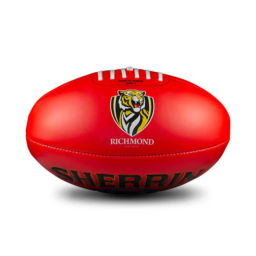 RICHMOND AFL SHERRIN FOOTBALL SOFT TOUCH RED SIZE 3