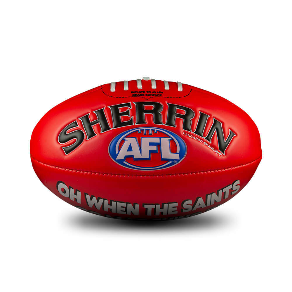 ST KILDA AFL SHERRIN FOOTBALL SOFT TOUCH RED SIZE 3