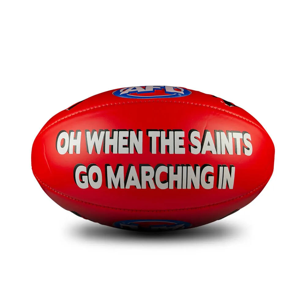 ST KILDA AFL SHERRIN FOOTBALL SOFT TOUCH RED SIZE 3