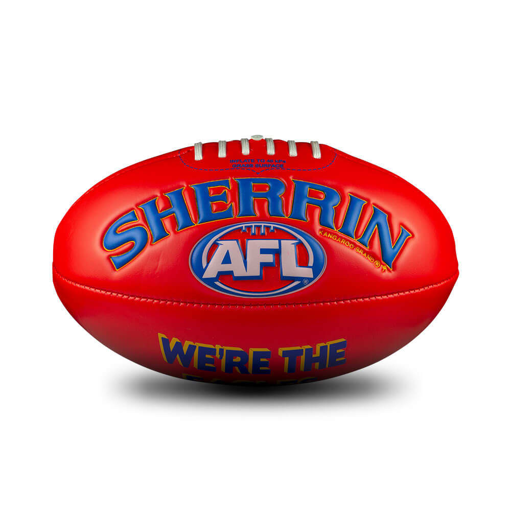 WEST COAST EAGLES AFL SHERRIN FOOTBALL SOFT TOUCH RED SIZE 3