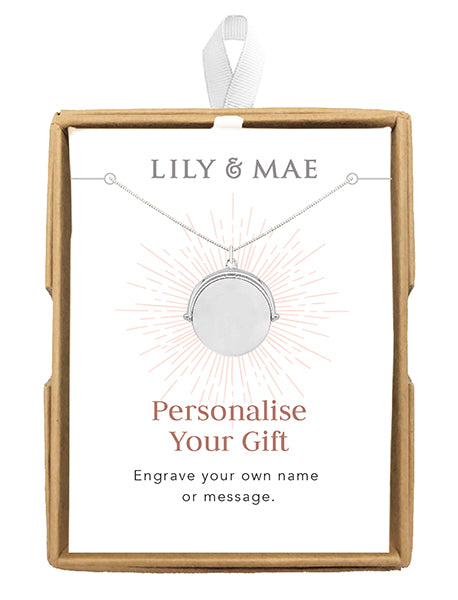 PERSONALISED SPINNING PENDENT NECKLACE