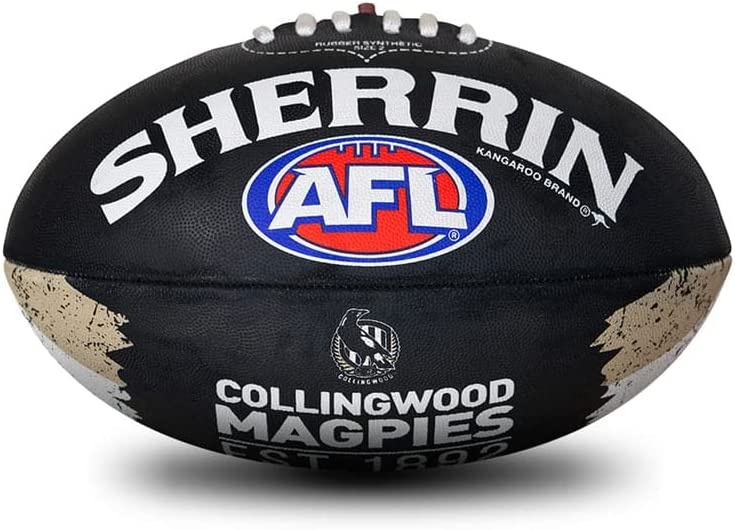 COLLINGWOOD AFL SHERRIN PVC SONG FOOTBALL