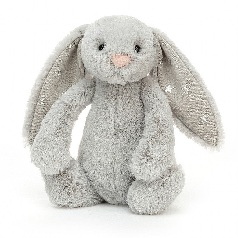 JELLYCAT BUNNIE "BASHFUL" SHIMMER SMALL AND MEDIUM