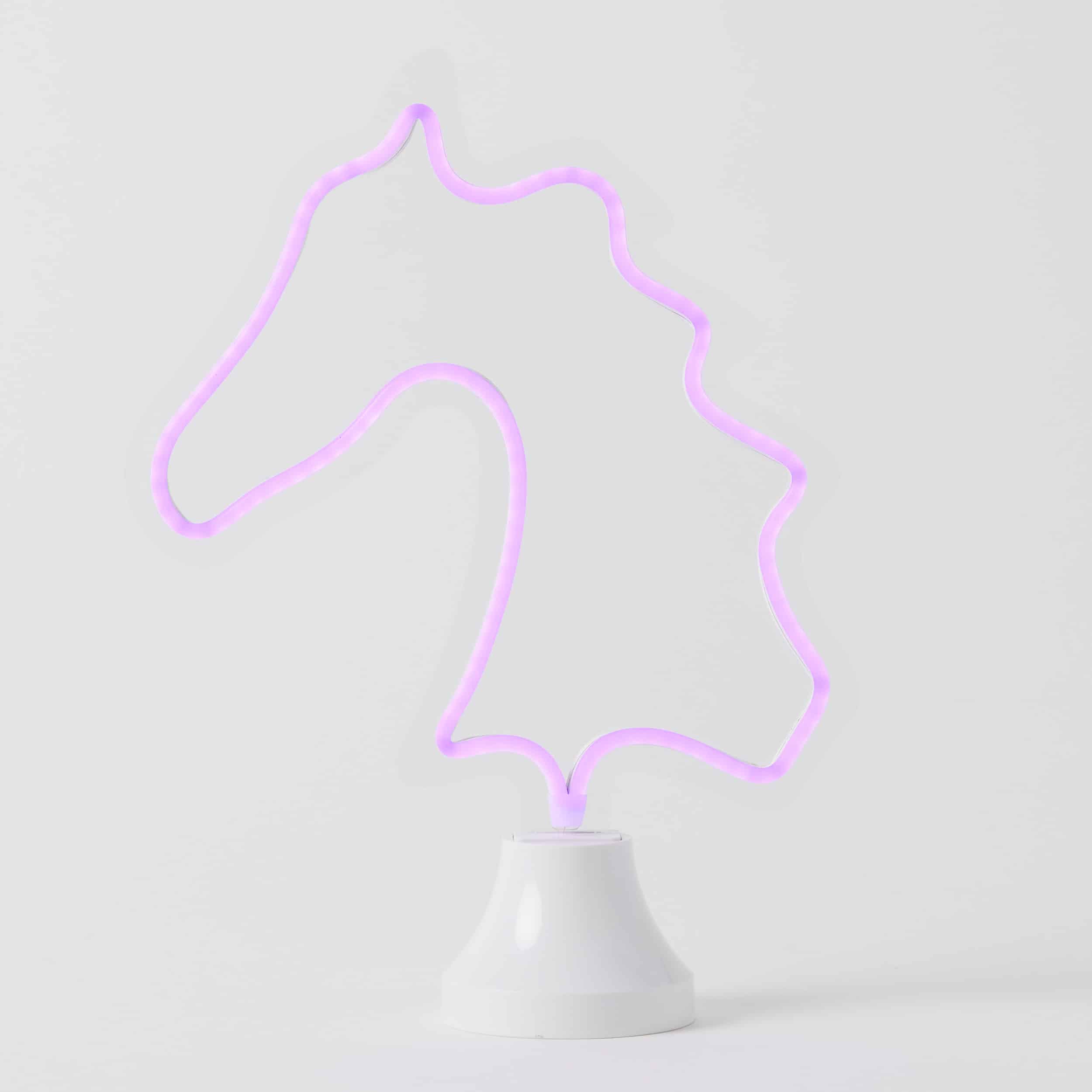 HORSE HEAD LED NEON LIGHT ON STAND