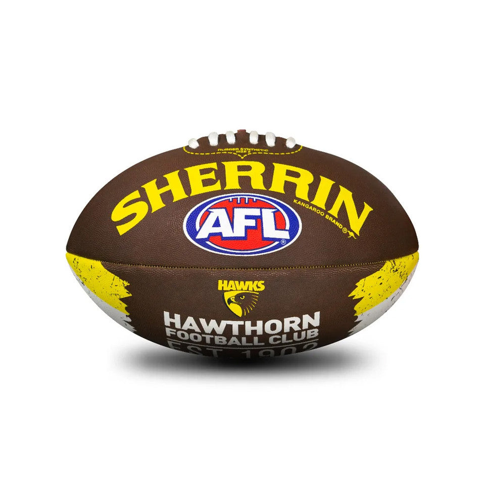 HAWTHORN AFL SHERRIN PVC SONG FOOTBALL