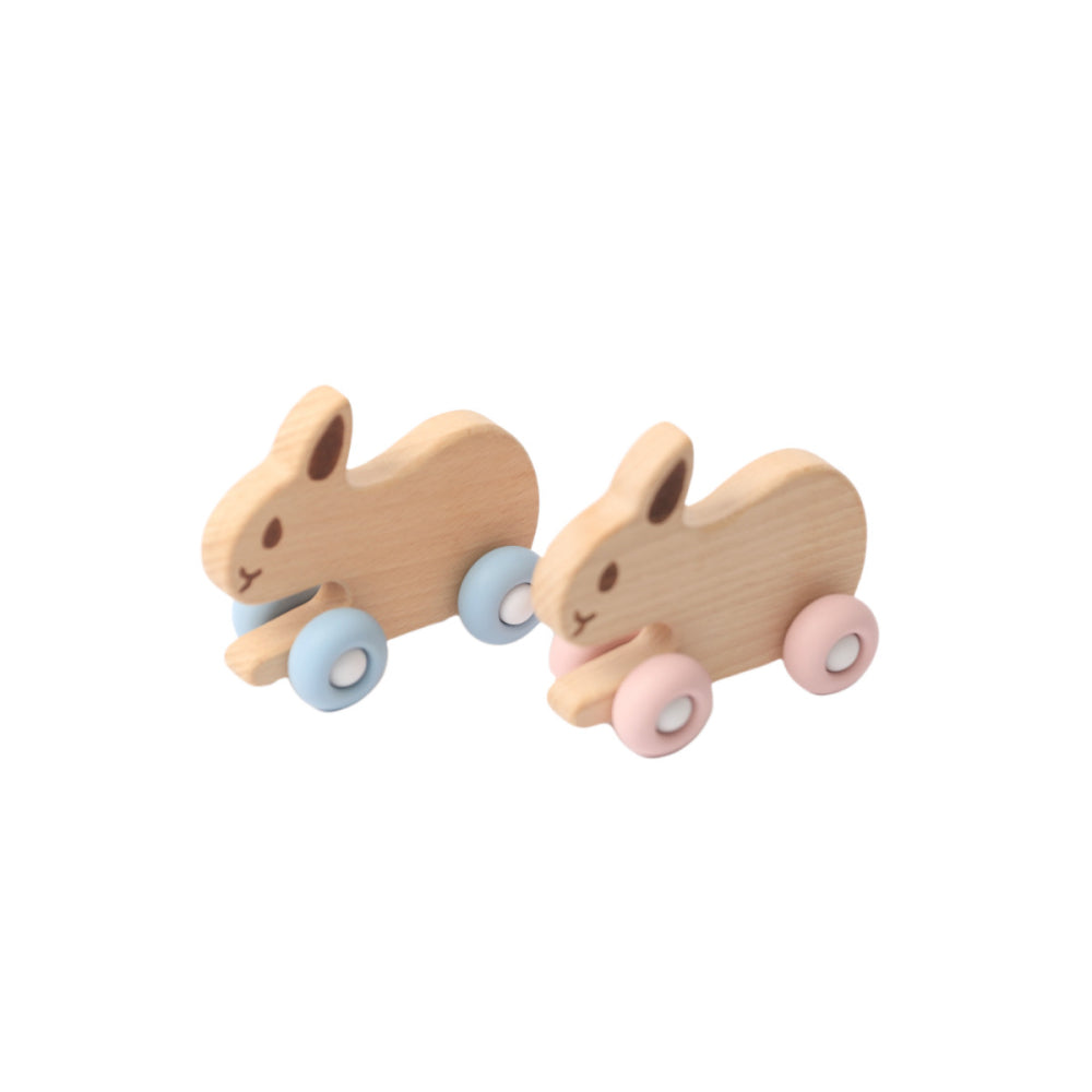 BABY BUNNY BEECHWOOD & SILICONE TOY